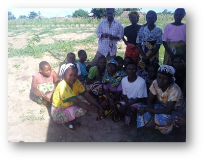 groupe au travail du jardin collectif